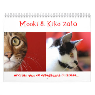 Calendrier Mural Mooki et Kiko 2010