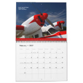 Calendrier Mural Moteurs d'aéronefs vintages de taille moyenne 2014 (Feb 2027)