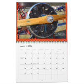 Calendrier Mural Moteurs d'aéronefs vintages de taille moyenne 2014 (Mar 2026)