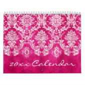 Calendrier Mural Motifs chic avec damas et chevrons plus (Protection)