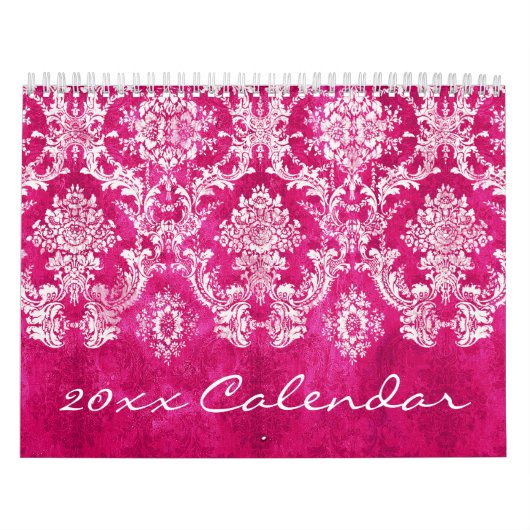 Calendrier Mural Motifs chic avec damas et chevrons plus (Protection)