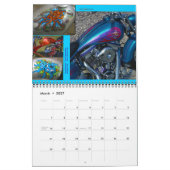 Calendrier Mural Moto faite sur commande peignant la taille du Midi (Mar 2027)