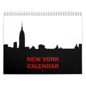 Calendrier Mural New York (noir et blanc) (Protection)