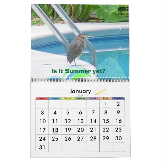 Calendrier Mural Noël Calender 2007 (Jan 2027)