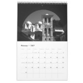 Calendrier Mural noir + blanc (Feb 2027)