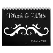 Calendrier Mural Noir et blanc 2009 (Protection)
