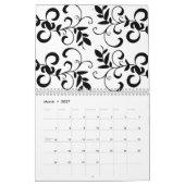 Calendrier Mural Noir et blanc 2009 (Mar 2027)