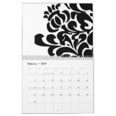 Calendrier Mural Noir et blanc 2009 (Feb 2027)