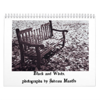 Calendrier Mural Noir et blanc, photographies par Sabri…