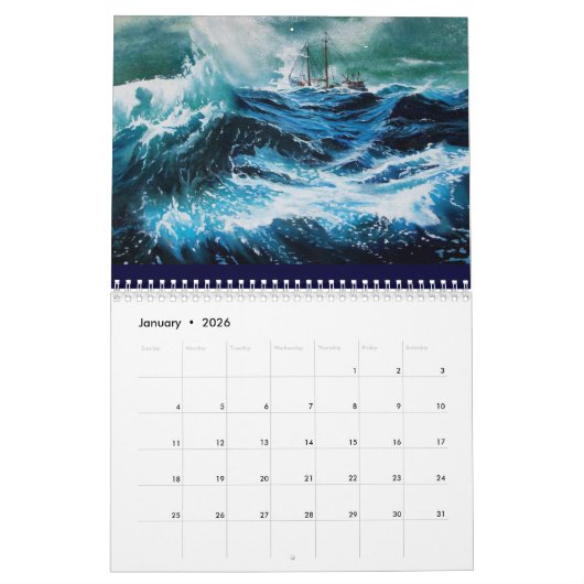 CALENDRIER MURAL NOTES ÉTRANGES DE LA TOSCANE 2016 (Jan 2026)