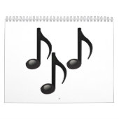 Calendrier Mural Notes musicales - Emoji (Protection)
