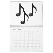 Calendrier Mural Notes musicales - Emoji (Jan 2026)