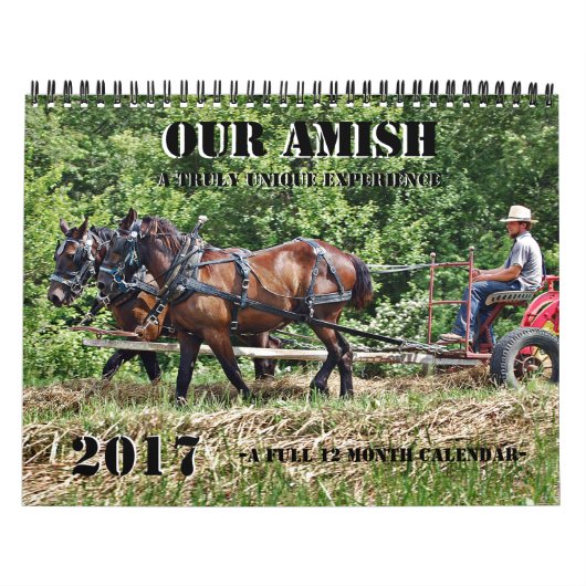 Calendrier Mural Notre Amish (Protection)