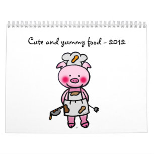Calendrier Mural nourriture mignonne et délicieuse - 2012