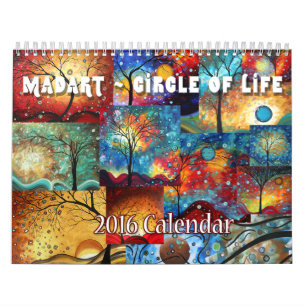 Calendrier Mural NOUVEAU MADART coloré 2016 Circle of Life Calendar