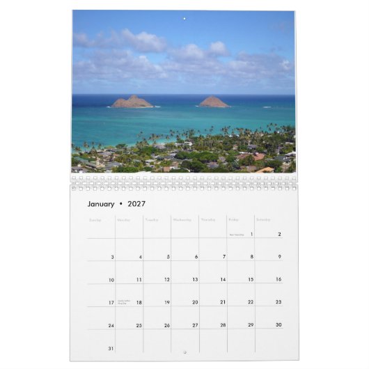 Calendrier Mural Oahu pittoresque 2014 (Jan 2027)