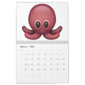 Calendrier Mural Octopus - Emoji (Feb 2026)