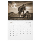 Calendrier Mural Odeur de cheval occidental stable d'esprit 12 mois (Mar 2026)