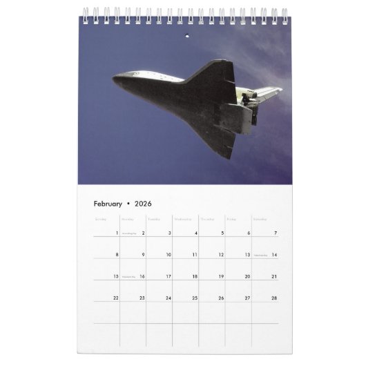 Calendrier Mural Odyssée spatiale (Feb 2026)