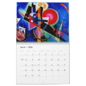 Calendrier Mural Oeuvres Abstraites de Kandinsky (Mar 2026)