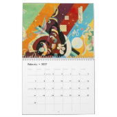 Calendrier Mural Oeuvres Abstraites de Kandinsky (Feb 2027)
