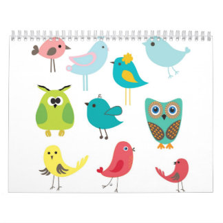 Calendrier Mural Oiseaux