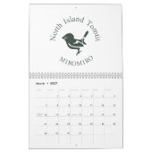 Calendrier Mural Oiseaux néo-zélandais (Mar 2027)