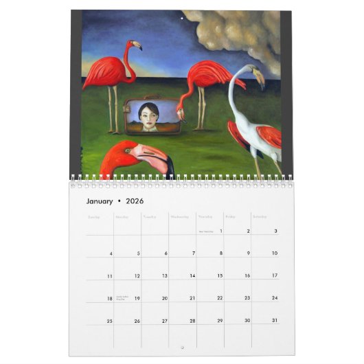 CALENDRIER MURAL OISEAUX, UN CERTAIN ÉTRANGE, 2011 (Jan 2026)