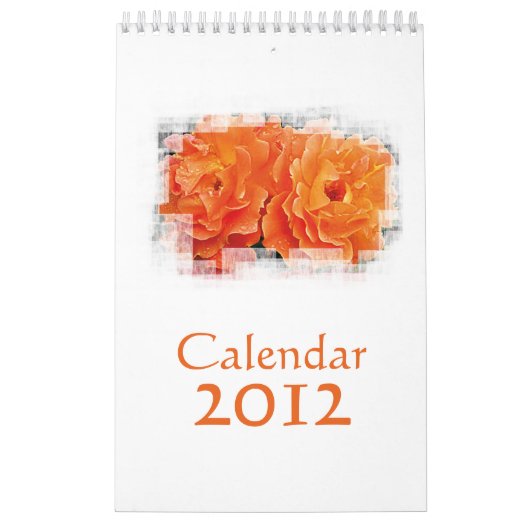 Calendrier Mural Orange innocent (Protection)