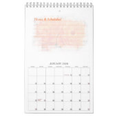 Calendrier Mural Orange innocent (Jan 2026)