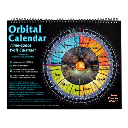 Calendrier mural orbital du Temps-Espace 2016 (Protection)