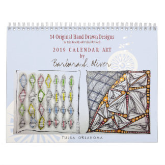 Calendrier mural original d'art
