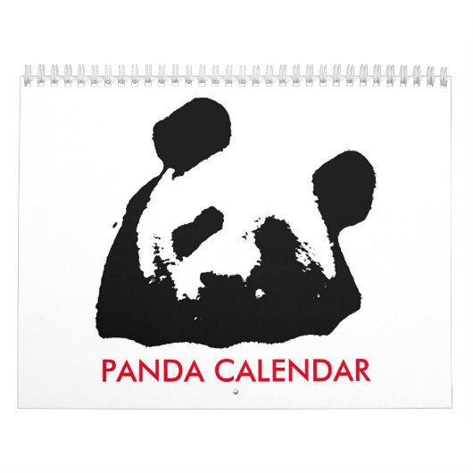 Calendrier Mural Panda (Protection)