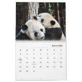 Calendrier mural Pandas (Mar 2026)