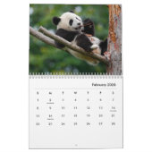 Calendrier mural Pandas (Feb 2026)