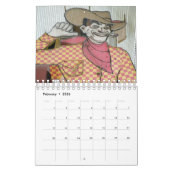 Calendrier Mural Panneaux de néon de Las Vegas (Feb 2026)