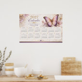 Calendrier mural papillon 2027 Poster (Cuisine)