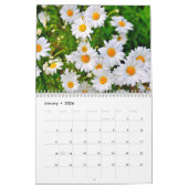 Calendrier mural par mois avec fleurs (Jan 2026)