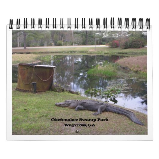 CALENDRIER MURAL "PARC COMMUN OKEFENOKEE" (Protection)
