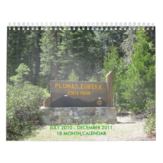CALENDRIER MURAL PARC D'ÉTAT DE PLUMAS-EUREKA (Protection)
