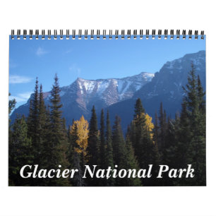 Calendrier Mural Parc national de glacier - customisé