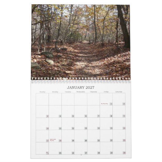 Calendrier Mural Parc national de Shenandoah (Jan 2027)
