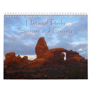 Calendrier Mural Parcs nationaux Sunrise et Sunsets