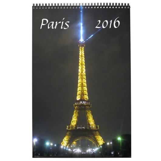 Calendrier Mural Paris France 2016 (Protection)