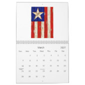Calendrier mural patriotique et d'Eagle (Mar 2027)