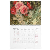 Calendrier Mural Paul de Longpre Fleurs d'Art (Feb 2026)