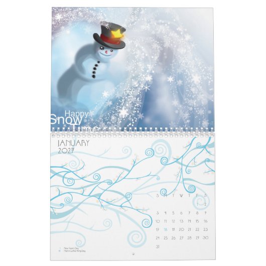 Calendrier Mural Pays des merveilles (Jan 2027)