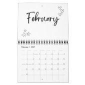 Calendrier mural paysager 2025 (Feb 2027)