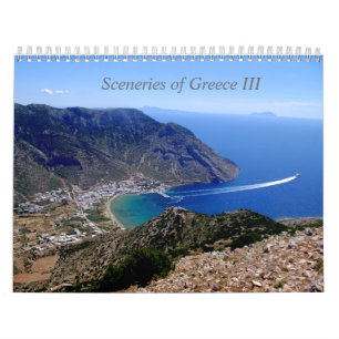 Calendrier Mural Paysages de Grèce