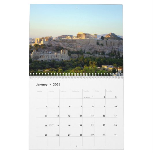 Calendrier Mural Paysages de Grèce (Jan 2026)